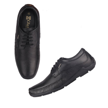 Red Chief Black Derby for Men RC1811 001