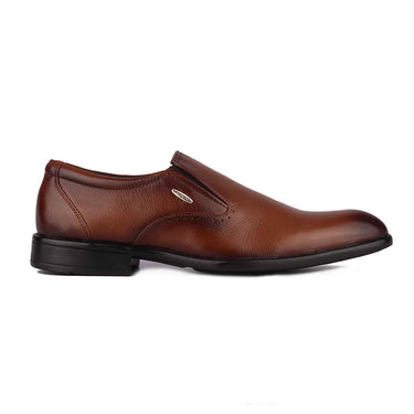 Red Chief Leather Low Ankle  Slip On Tan Formal Shoes For Men  |RC1945 006