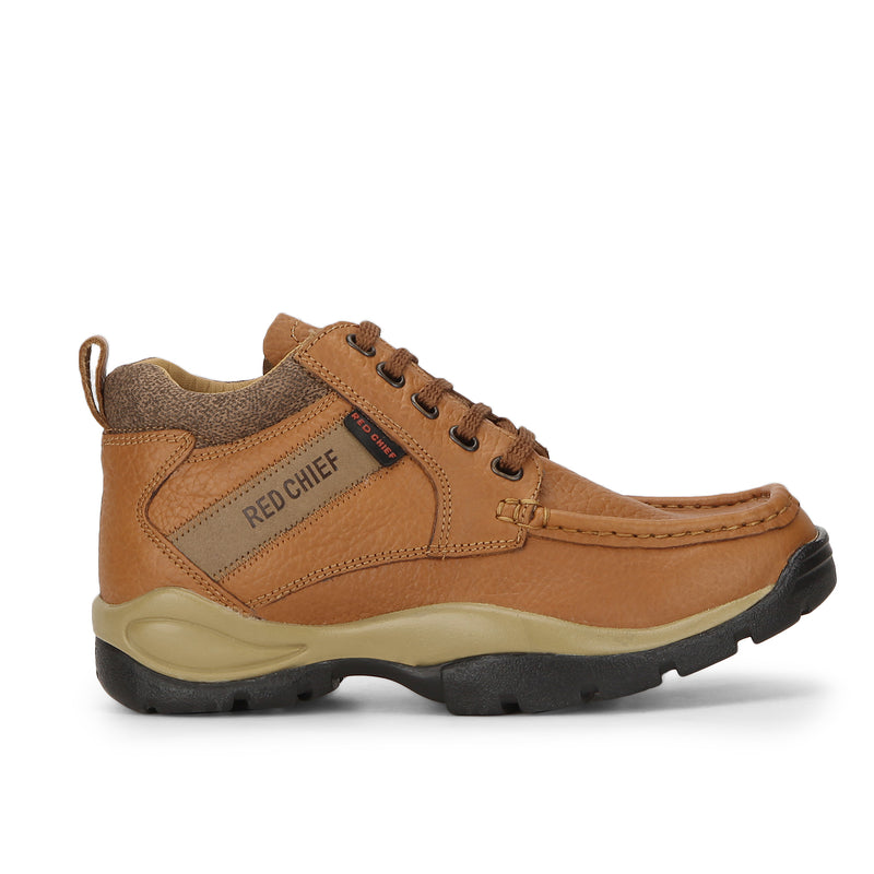 RED CHIEF Elephant Tan Leather Casual Shoes for Men RC2051 107