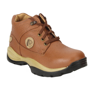 Red Chief RC2055-D 107 Men's Genuine Leather Mid-Ankle Casual Shoes – Elephant Tan Color