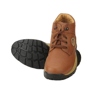 Red Chief RC2055-D 107 Men's Genuine Leather Mid-Ankle Casual Shoes – Elephant Tan Color