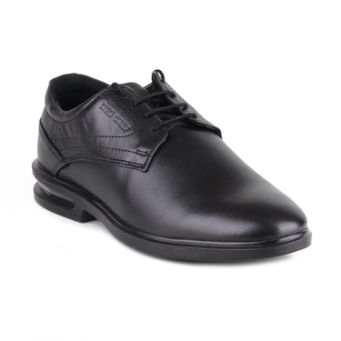 Red Chief Leather Low Ankle Lace Up Black Formal Shoes For Men |RC2112 001