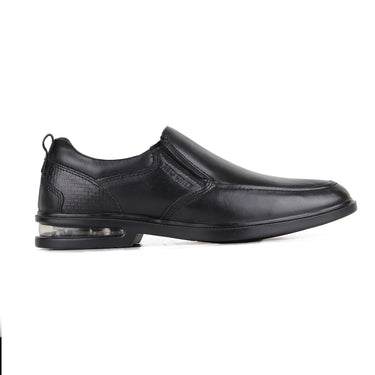 Red Chief Leather Low Ankle Slip On Black Formal Shoes For Men |RC2116 001