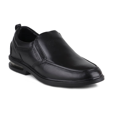 Red Chief Leather Low Ankle Slip On Black Formal Shoes For Men |RC2116 001