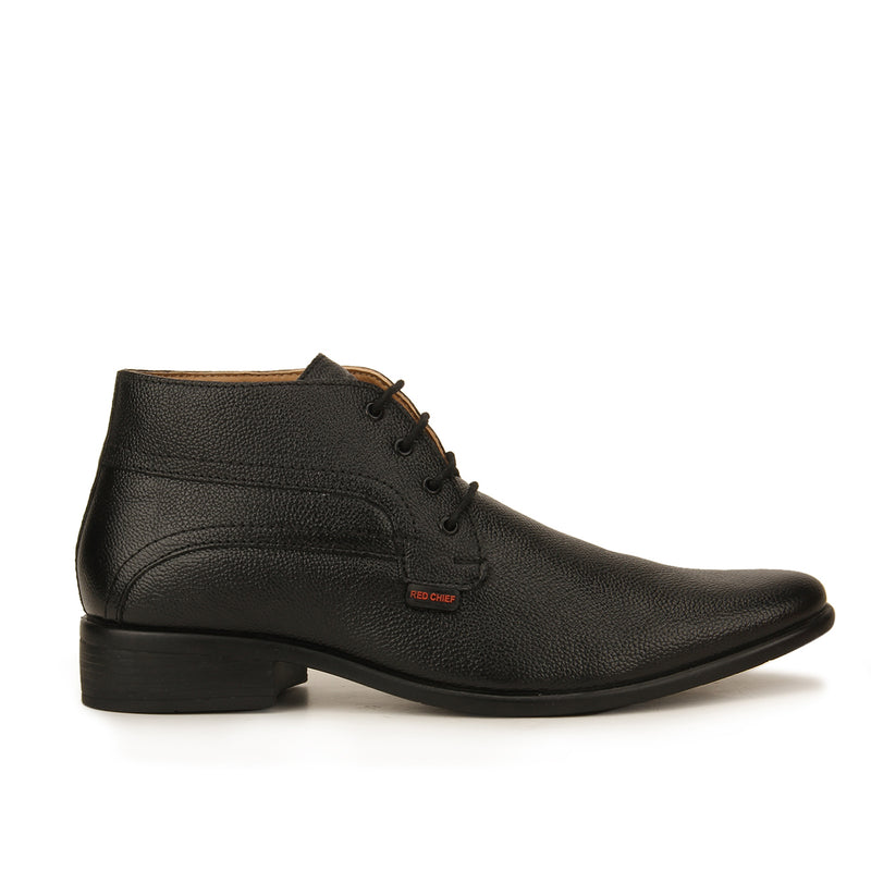 Red Chief Black formal Derby shoes for Men RCN2381 001