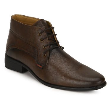RED CHIEF Brown Leather Formal Shoes for Men RC2381FS 003