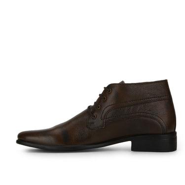 RED CHIEF Brown Leather Formal Shoes for Men RC2381FS 003