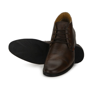 RED CHIEF Brown Leather Formal Shoes for Men RC2381FS 003