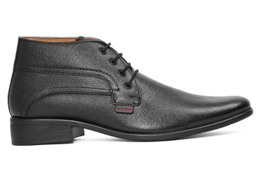 RED CHIEF Black Leather Formal Shoes for Men RCA2381 001