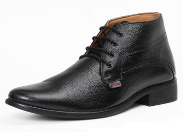 RED CHIEF Black Leather Formal Shoes for Men RCA2381 001