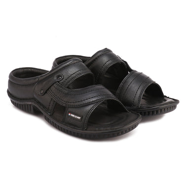 Red Chief Black Slipper for Men RC248N 001
