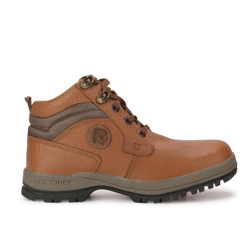 RED CHIEF Elephant Tan Leather Casual Shoes for Men RC2501 107