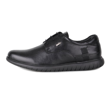 RED CHIEF Black Leather Casual Shoes for Men RC25021 001