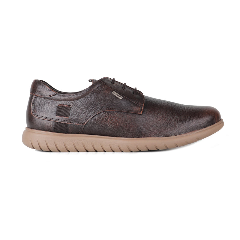 RED CHIEF Brown Leather Casual Shoes for Men RC25021 003