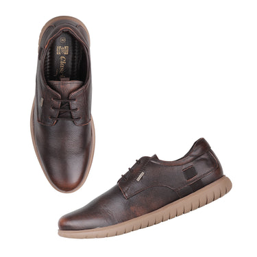 RED CHIEF Brown Leather Casual Shoes for Men RC25021 003