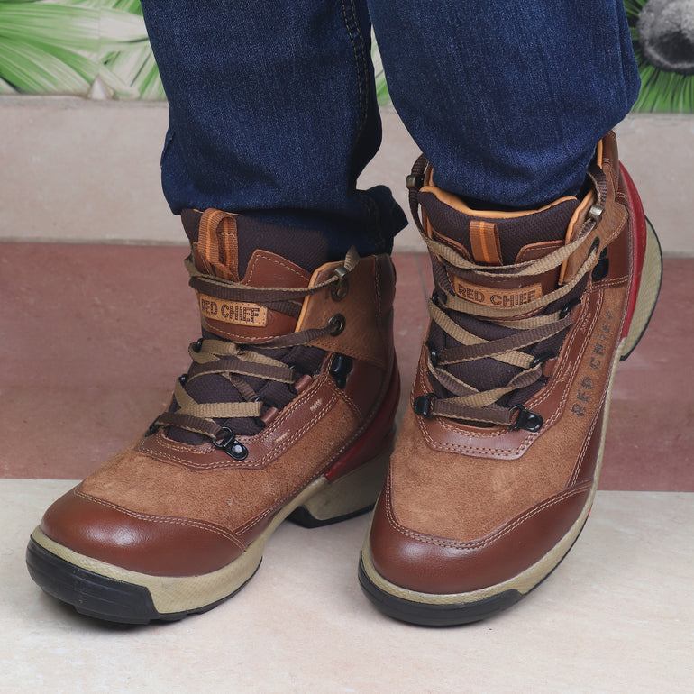 Men's Black Leather Boots & Formal Boot Shoes | Red Chief – Redchief