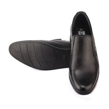Red Chief Black Color Formal Leather Shoes with Low Ankle for Men | RC3497 001