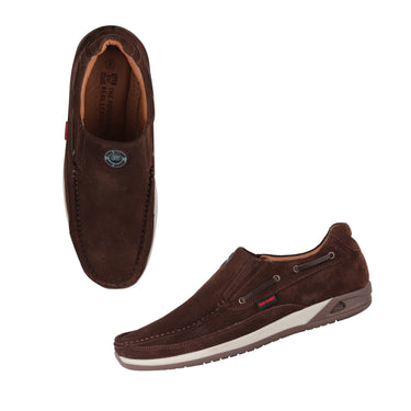 RED CHIEF Coffee Leather Casual Shoes for Men RC3504 C760