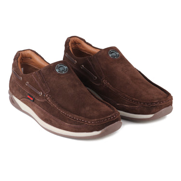 RED CHIEF Coffee Leather Casual Shoes for Men RC3504 C760