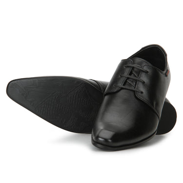RED CHIEF Black Leather Formal Shoes for Men RC3532 001