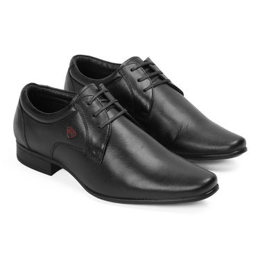 RED CHIEF Black Leather Formal Shoes for Men RC3537 001