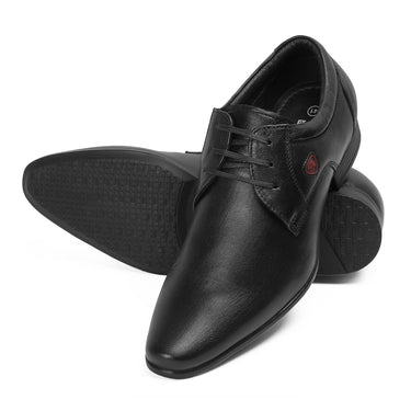 RED CHIEF Black Leather Formal Shoes for Men RC3537 001