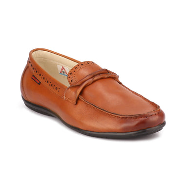 Red Chief Tan Formal Loafer Shoes for Men RC3616 006