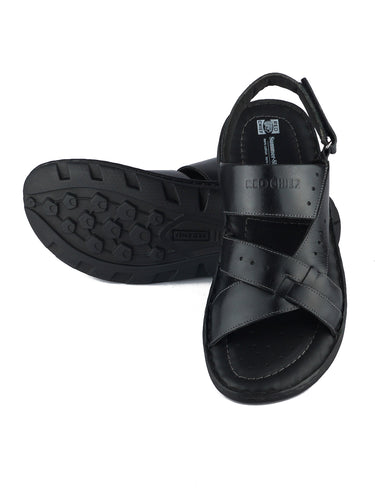 Red Chief Black Sandal for Men RC3676 001