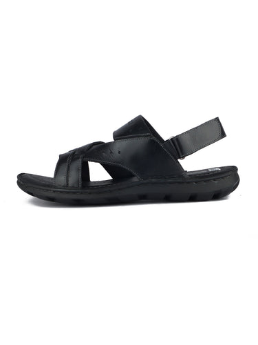 Red Chief Black Sandal for Men RC3676 001