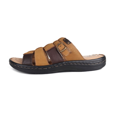RED CHIEF Rust Leather Slipper for Men RC3679 022