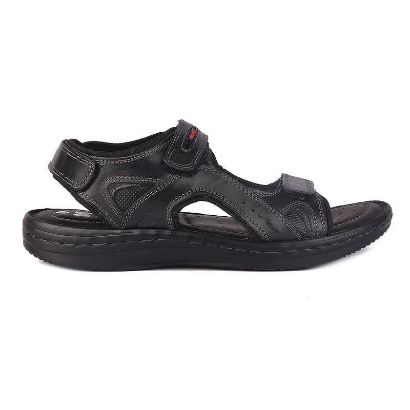 Red Chief Black Sandal for Men RC3681 001