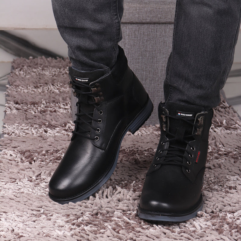 Red Chief Black Casual Boot for Men RC3770 001