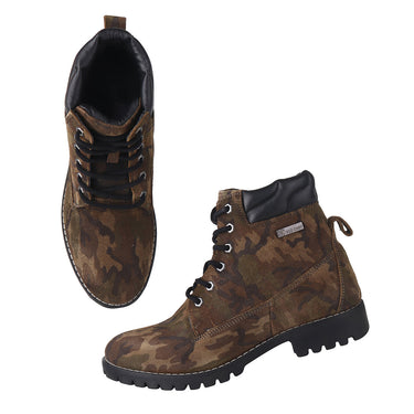 Red Chief Olive/Black Casual Shoes for Men RC3885 C007