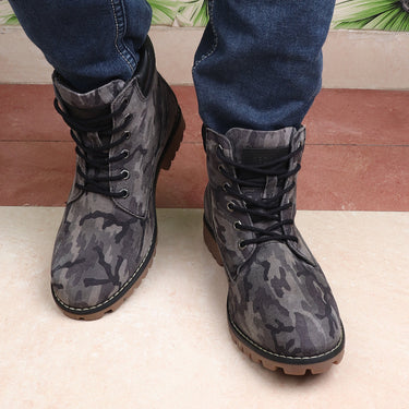 Red Chief Olive/Black Casual Boot for Men RC3885 C009