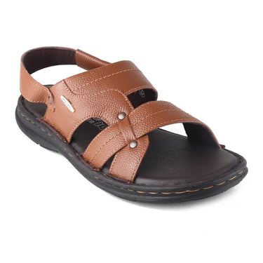 RED CHIEF Tan Leather Sandal for Men RC3908 006