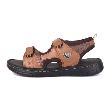 RED CHIEF Tan Leather Sandal for Men RC3911 006