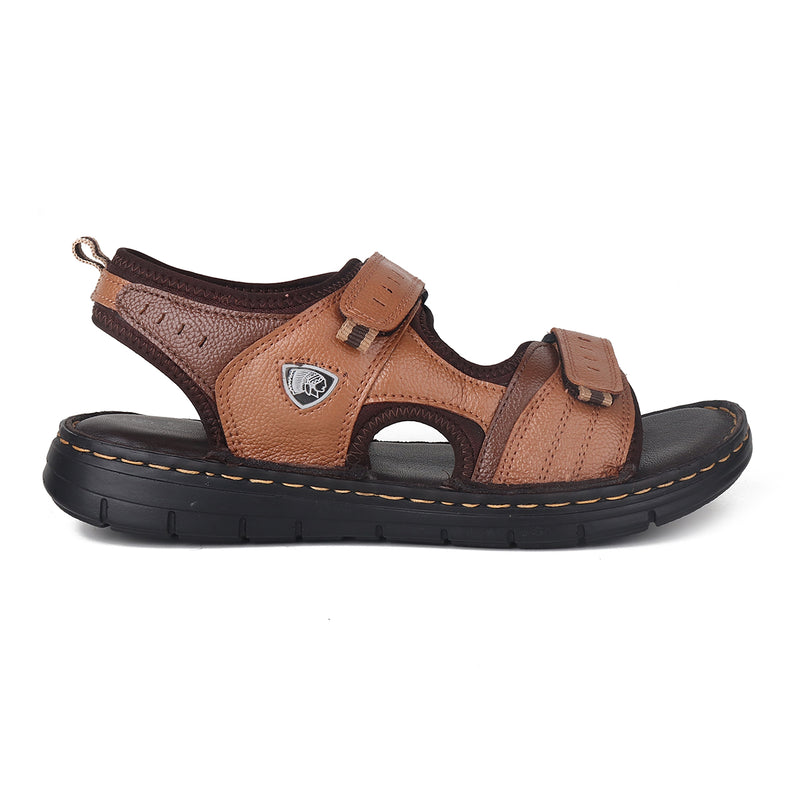 RED CHIEF Tan Leather Sandal for Men RC3911 006