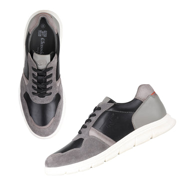 REDCHIEF Blk/Gray Leather Casual Oxford for Men RC3945 104