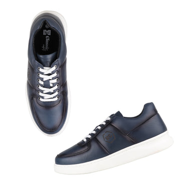 REDCHIEF Blue Leather Casual Oxford for Men RC3949 002