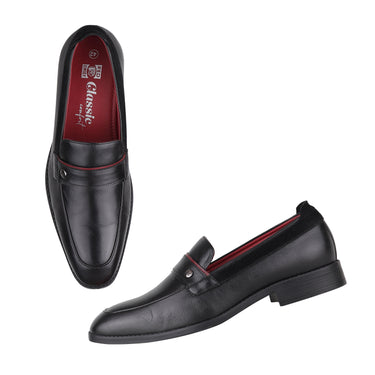 Red Chief Black Formal Loafer shoes for Men RC3961 001