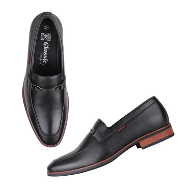 Red Chief Black Formal Loafer Shoes for Men RC3962 001