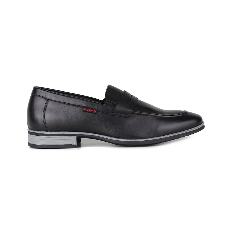 Red Chief Black Formal Loafer shoes for Men RC3963 001
