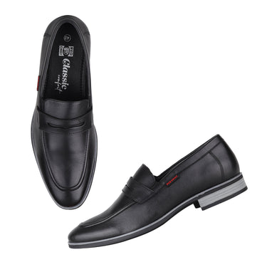 Red Chief Black Formal Loafer shoes for Men RC3963 001