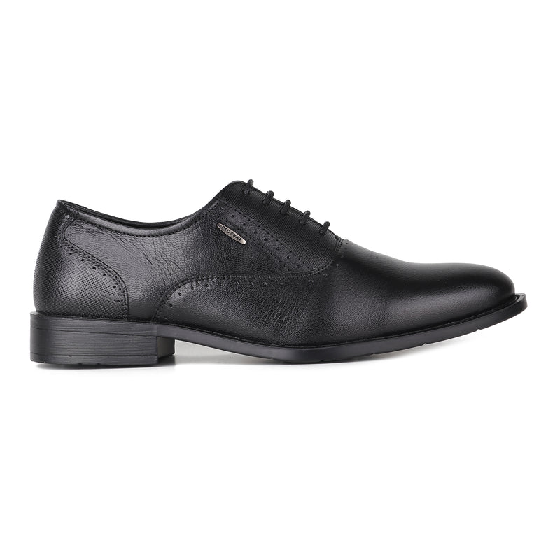 RED CHIEF Black Leather Formal Shoes for Men RC3968 001
