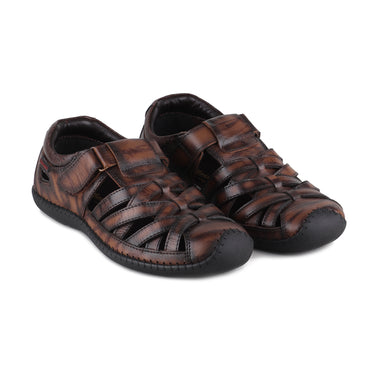 RED CHIEF Tan Leather Sandal for Men RC3993 006