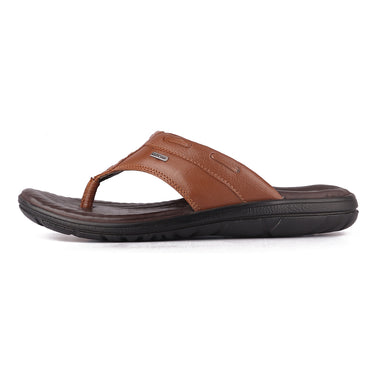 RED CHIEF Tan Leather Slipper for Men RC4034 006