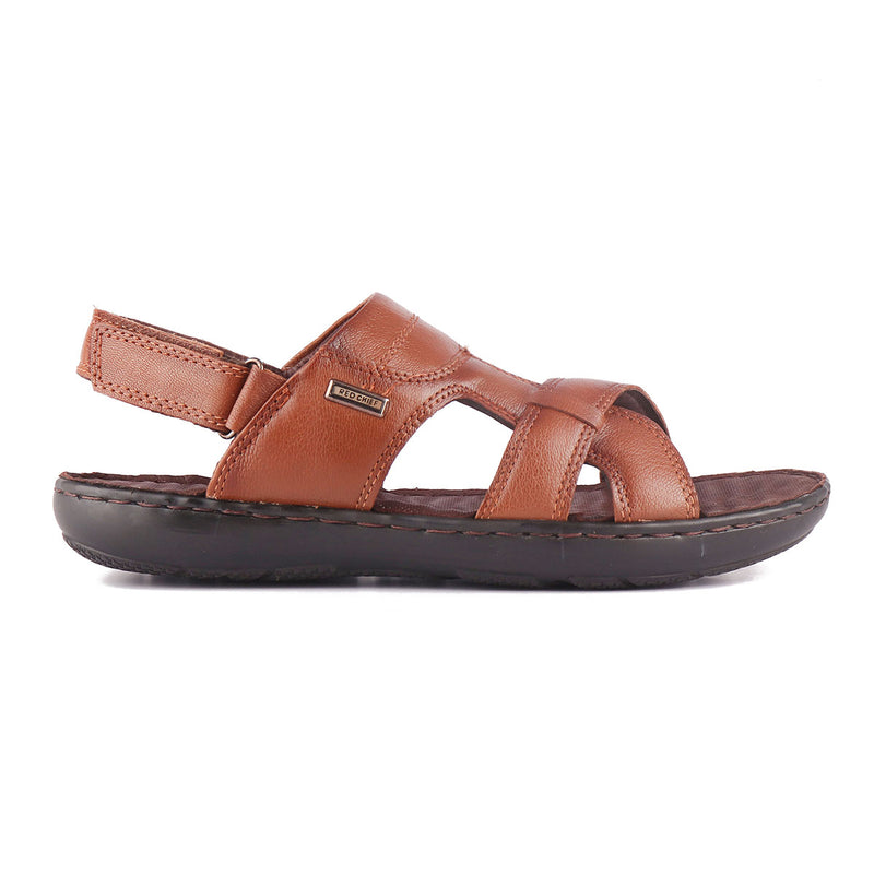RED CHIEF Tan Leather Sandal for Men RC7070 006
