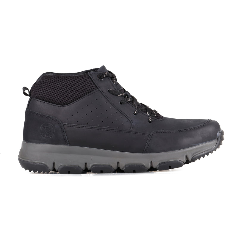 Red Chief Genuine Leather Low Ankle Lace Up Black Casual Shoes For Men |RC9300 001