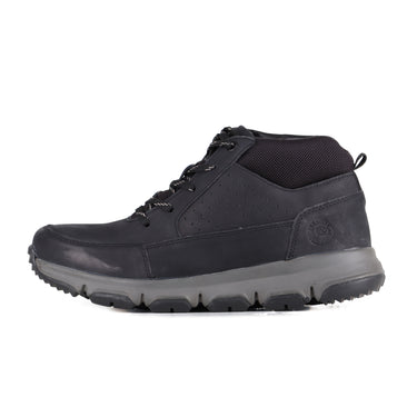 Red Chief Genuine Leather Low Ankle Lace Up Black Casual Shoes For Men |RC9300 001