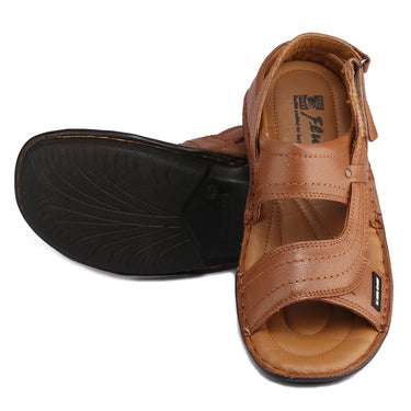 RED CHIEF Tan Leather Sandal for Men RCA-247 006